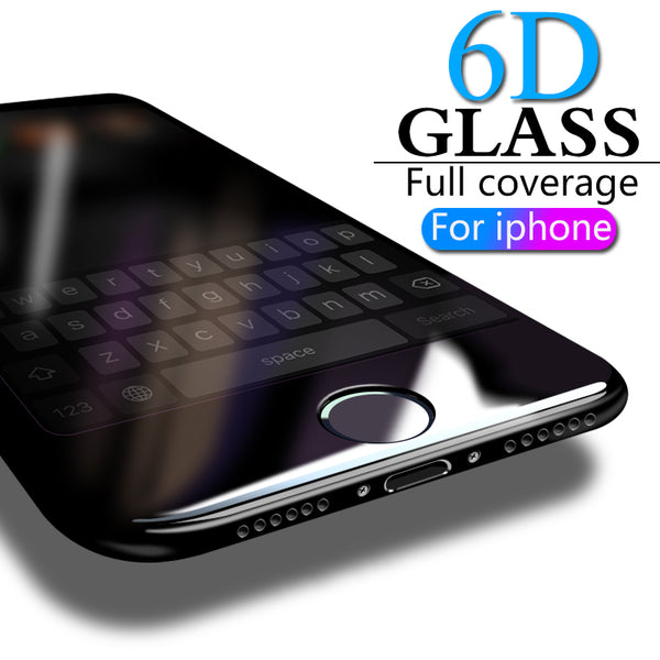 6D Full Cover Tempered Glass For iPhone  8/8 Plus