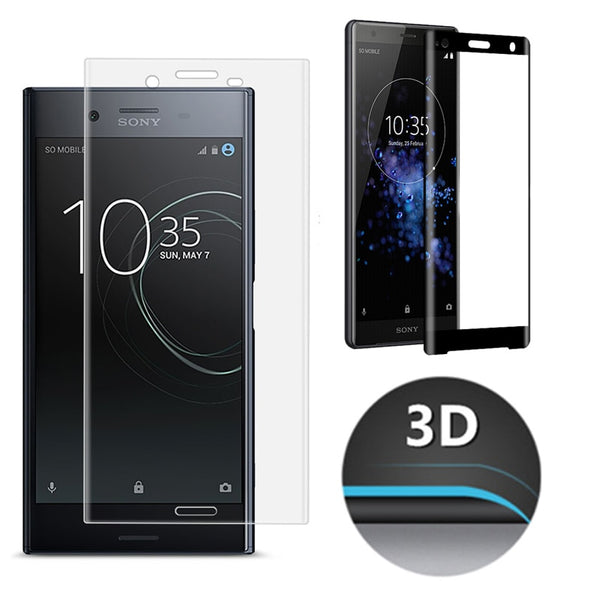 3D Full Coverage Tempered Glass For Sony Xperia XZ3 XZ2 XZ1 XZ XA2 XA1 XA X Premium Compact