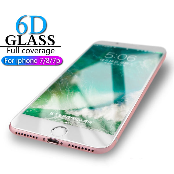 6D Protective Glass for iPhone 7 Plus Tempered Glass Screen Protection