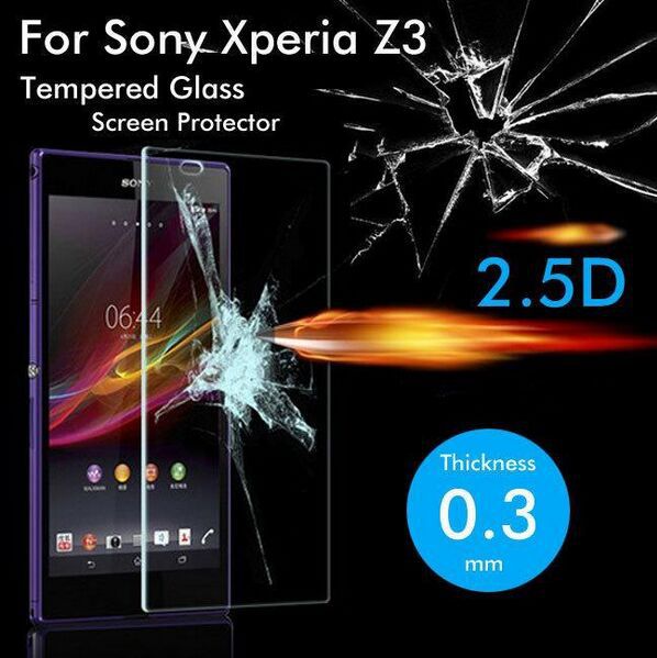9H 2.5D For Sony Xperia Z3 Tempered Glass