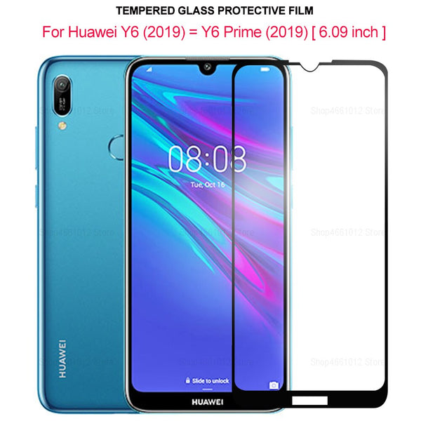 Full Cover Tempered Glass for Huawei Y6 2019 / Y6 Prime 2019